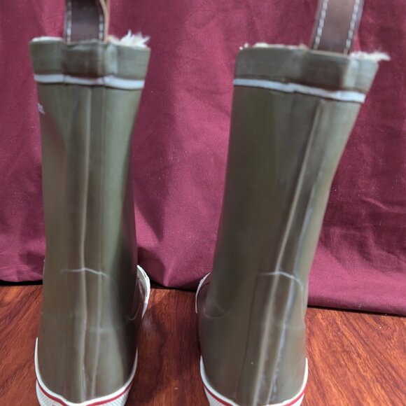 Tretorn Rainboot Womens 8/38 Olive Army Green Fleece Lined SE-25466 Heisingborg - Picture 5 of 11